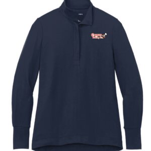 LK829 Port Authority® Ladies Fairway Stretch 1/4-Zip – River Blue Navy